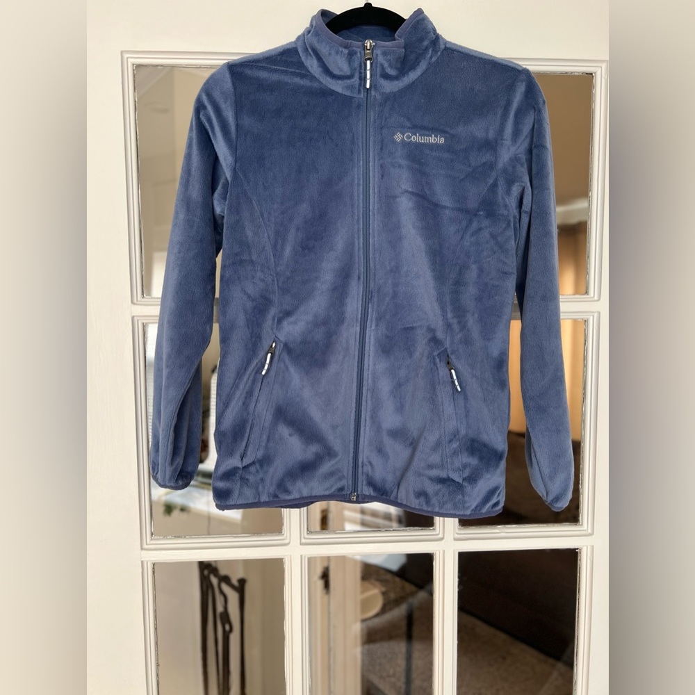 Columbia Kids zip up fleece jacket size L